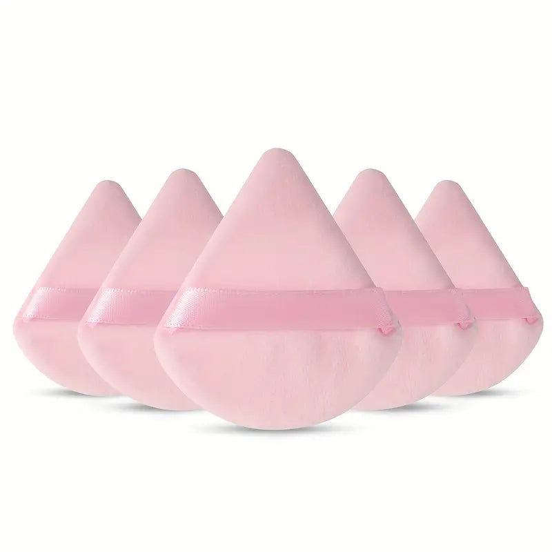 6 Pcs Powder Puff Face Soft Triangle Makeup Velour Powder Puffs For Loose Powder Mineral Powder Body Powder Cosmetic Foundation Wedge Shape Puff Beauty Powder Wet And Dry Use Makeup Tool Sponges & Applicators