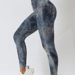 High Waist Tie-Dye Long Sports Pants