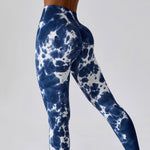 High Waist Tie-Dye Long Sports Pants