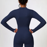 Half Zip Long Sleeve Active Romper