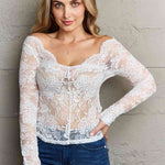 Ninexis Be Kind Off The Shoulder Lace Top