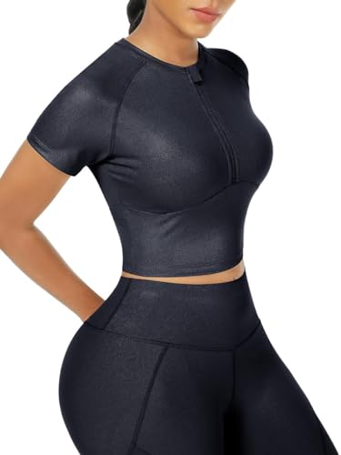 Short Sleeve High Waist Yoga Suit Moisture Wicking