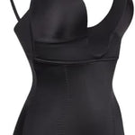 "SculptEase Black Tummy Control Bodysuit"