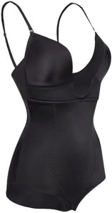 "SculptEase Black Tummy Control Bodysuit"