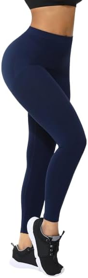 Blue Seamless High Waist Tights