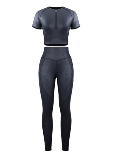 Short Sleeve High Waist Yoga Suit Moisture Wicking