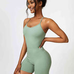 Halter Neck Sports Romper