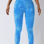 High Waist Tie-Dye Long Sports Pants