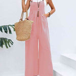 Full Size Wide Leg Overalls with Pockets