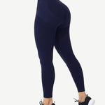 Blue Seamless High Waist Tights