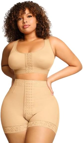 Women's Ultimate Support 4- Boning Corset with Custom fit with tummy Compression and butt lift