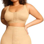 Women's Ultimate Support 4- Boning Corset with Custom fit with tummy Compression and butt lift