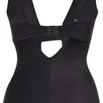 "SculptEase Black Tummy Control Bodysuit"