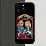 iPhone Case for Chucky and Tiffany Fans - Shockproof Hybrid Red & Black Cover for Apple iPhones (iPhone 14 Plus)