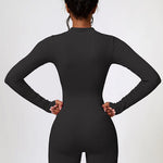 Half Zip Long Sleeve Active Romper