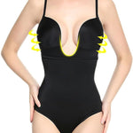 "SculptEase Black Tummy Control Bodysuit"