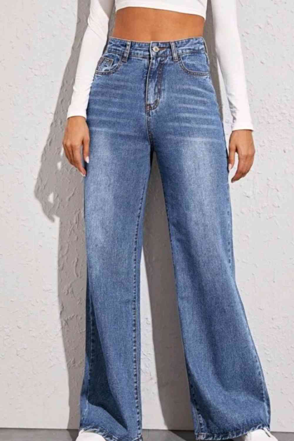 High Waist Wide Leg Jeans