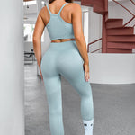 Tank Cropped Active Top and Pants Set