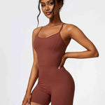 Halter Neck Sports Romper