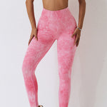 High Waist Tie-Dye Long Sports Pants