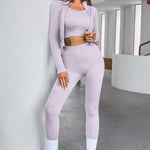 Tank Cropped Active Top and Pants Set