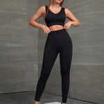 Ruched Tank and Leggings Sport Set