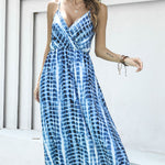 Tie-Dye Spaghetti Strap Maxi Dress