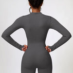 Half Zip Long Sleeve Active Romper