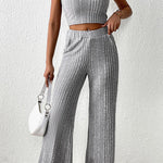 Mock Neck Tank and Pants Set