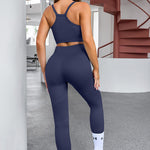 Tank Cropped Active Top and Pants Set