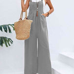 Full Size Wide Leg Overalls with Pockets