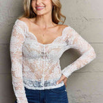 Ninexis Be Kind Off The Shoulder Lace Top